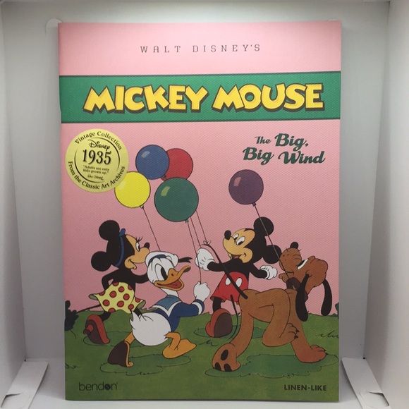 Walt Disney’s Mickey Mouse The Big, Big Wind Vintage Collection 1935 Book New - Picture 14 of 14